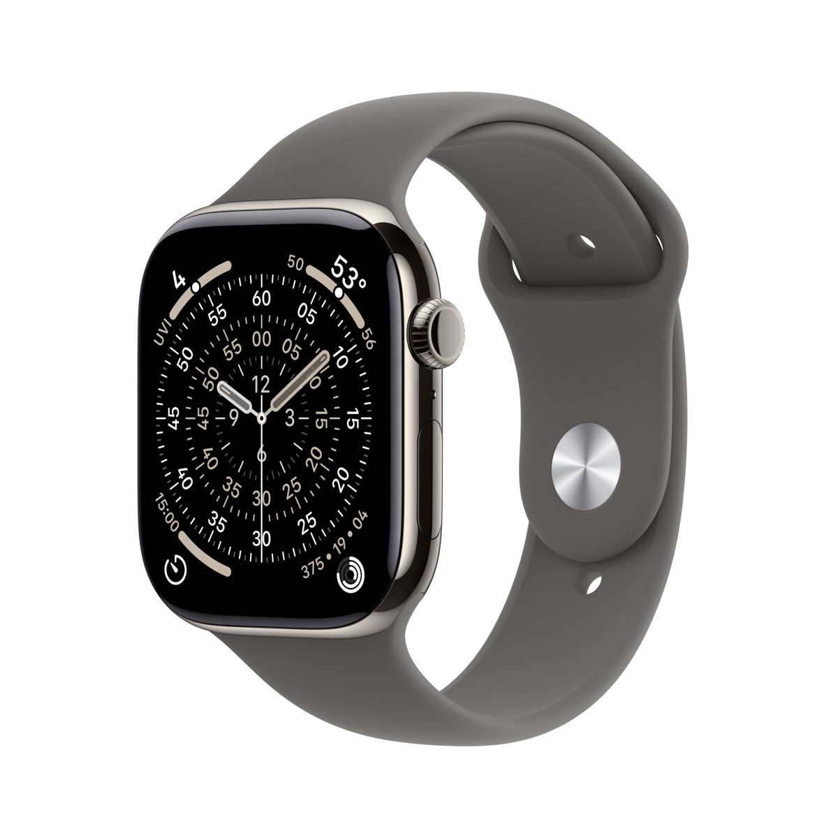 Apple Watch Series 11 GPS Cellular 46mm Natural Titanium Stone