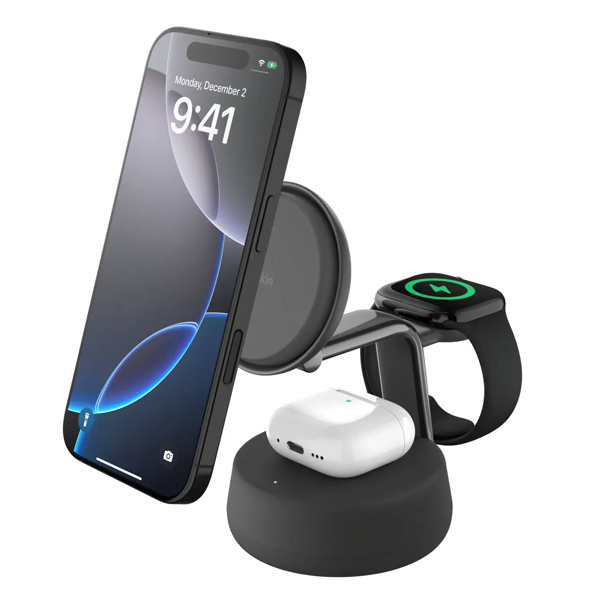 Belkin ULTRACHARGE Pro 3-in-1 Magnetic Wireless Qi2.2 25W Charging 