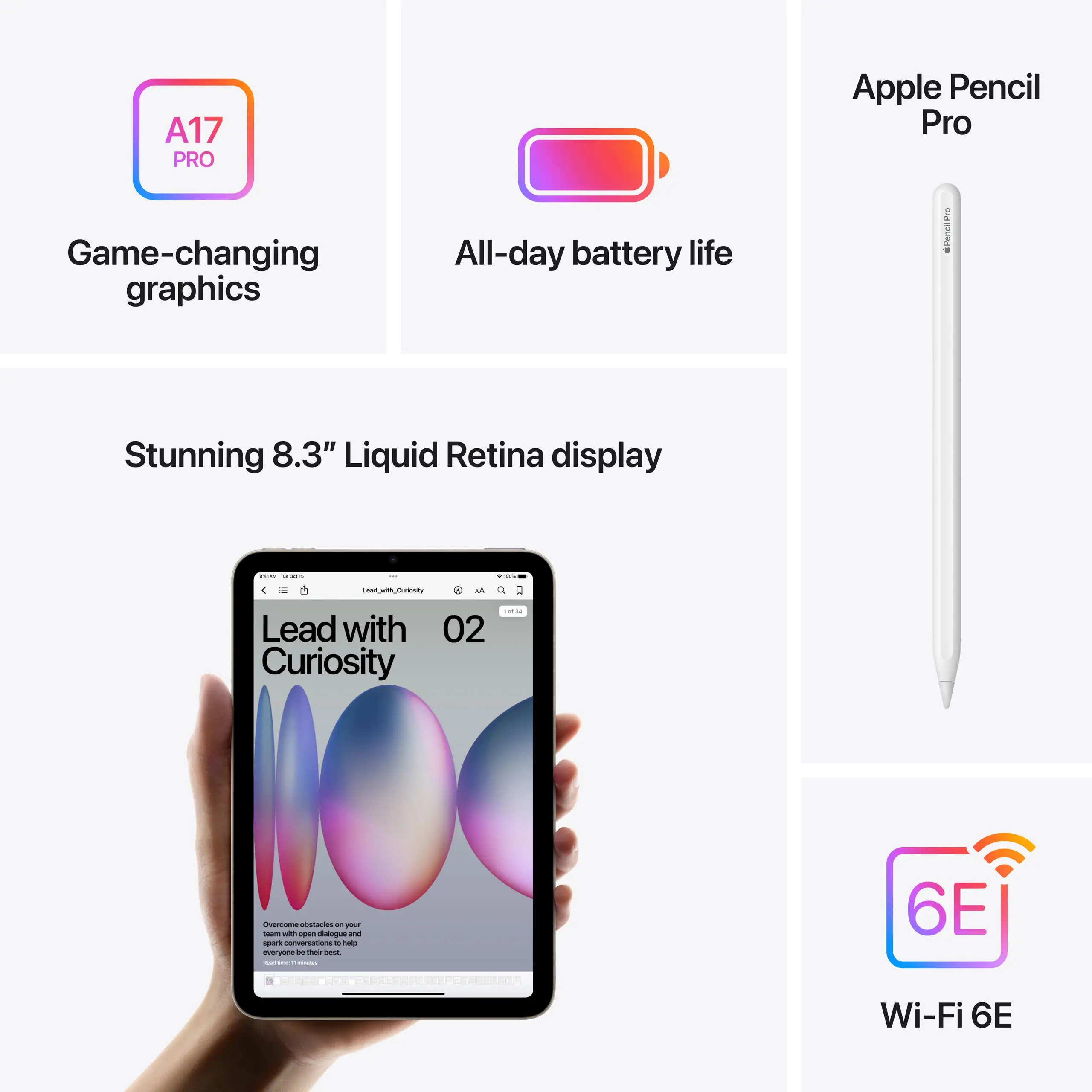 iPad mini 7 WiFi 128GB Space Grey