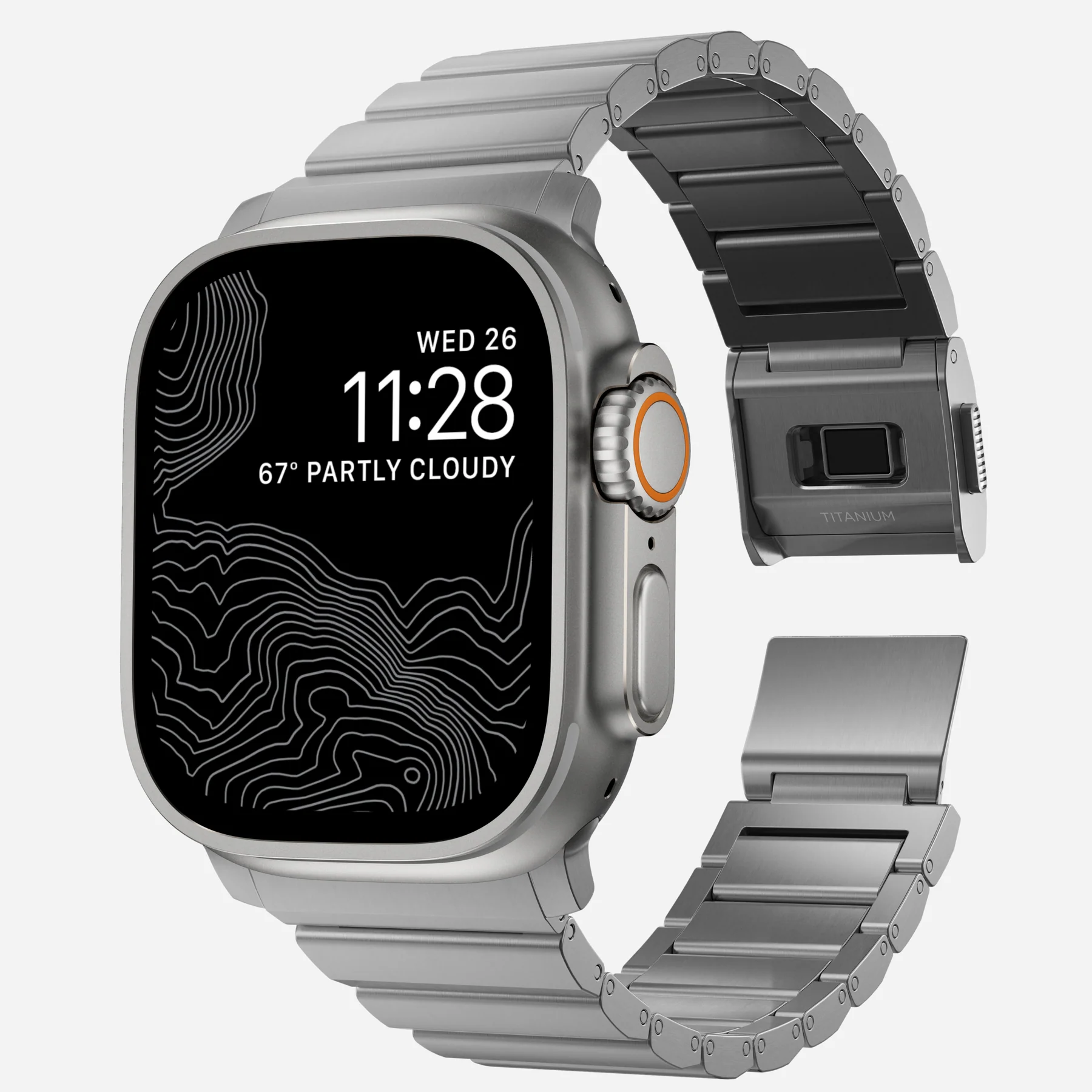 Nomad Watch 44/45/4649mm Titanium Band Natural