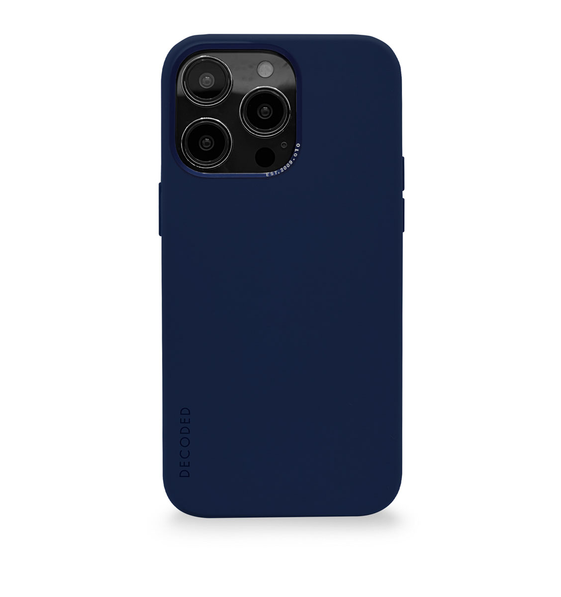 DECODED Silicone Backcover w/MagSafe for iPhone 14 Pro Max - Navy Peony