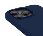 DECODED Silicone Backcover w/MagSafe for iPhone 14 Pro Max - Navy Peony