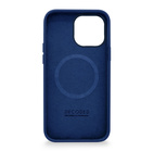 DECODED Silicone Backcover w/MagSafe for iPhone 14 Pro Max - Navy Peony