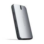 Satechi USB-C On-the-Go Aluminum MultiPort + Ethernet Adapter Space Grey
