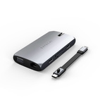 Satechi USB-C On-the-Go Aluminum MultiPort + Ethernet Adapter Space Grey