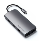 Satechi USB-C Aluminum MultiPort MX Dual 4K HDMI /Ethernet Adapter Space Grey