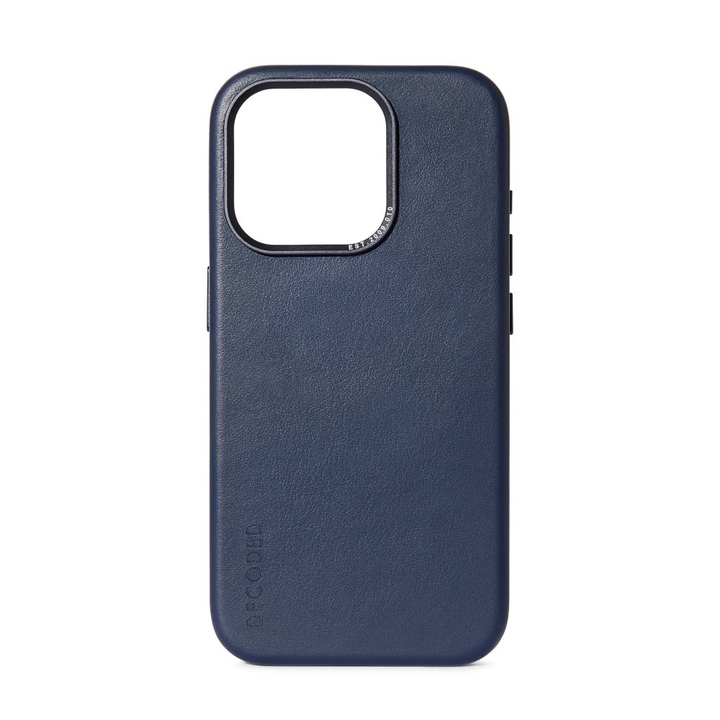 DECODED Leather Backcover w/MagSafe for iPhone 15 Pro - True Navy