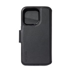 DECODED Leather Detachable Wallet Case w/MagSafe for iPhone 15 - Black