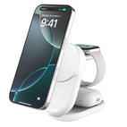Belkin ULTRACHARGE 3-in-1 Magnetic Wireless Qi2.2 25W Charging Stand White