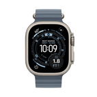 Apple Watch Ultra 3 GPS + Cellular 49mm Natural Titanium - Anchor Blue Ocean Band