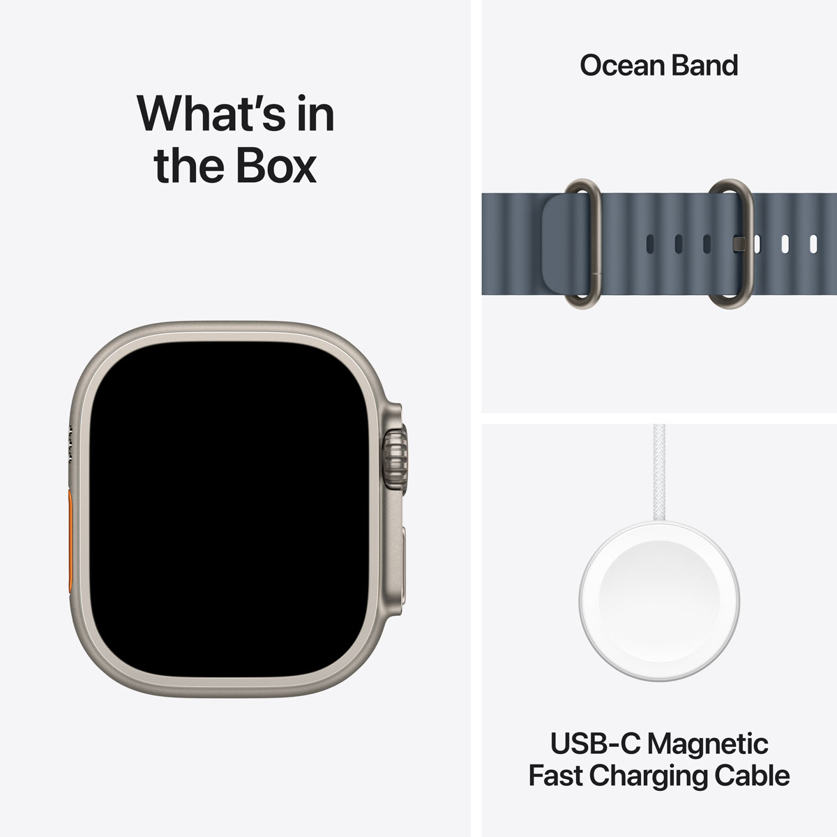 Apple Watch Ultra 3 GPS + Cellular 49mm Natural Titanium - Anchor Blue Ocean Band