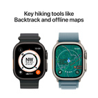 Apple Watch Ultra 3 GPS + Cellular 49mm Natural Titanium - Natural Titanium Milanese Loop - Large