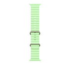 Apple Watch 49mm Ocean Band Neon Green - Natural Titanium