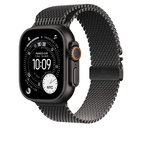 Apple Watch 49mm Titanium Milanese Loop Black - Small