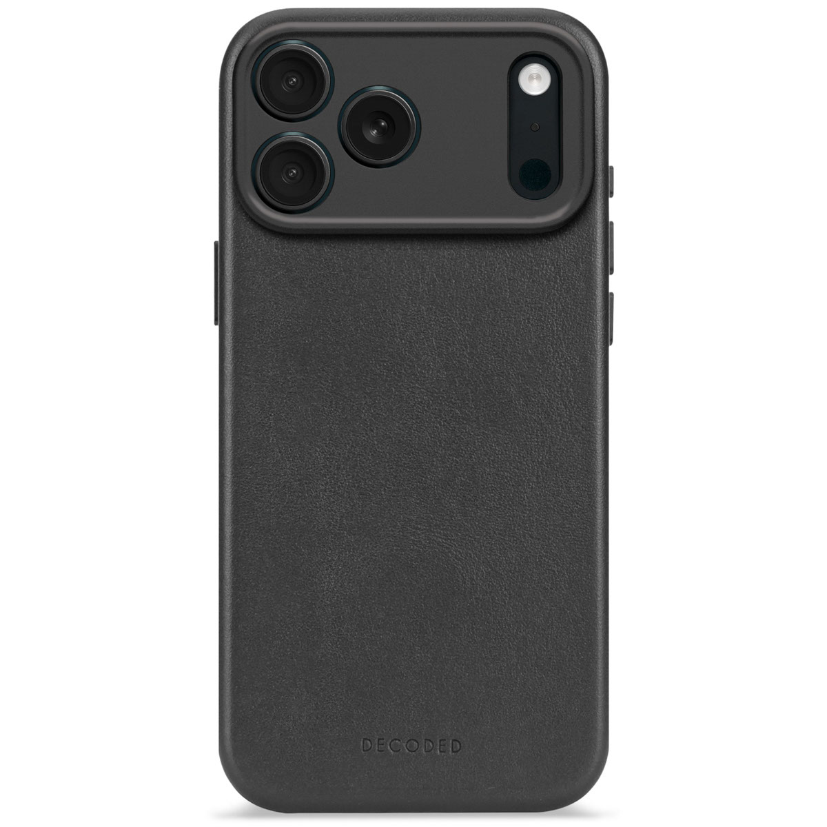 DECODED Leather Backcover w/MagSafe iPhone 17 Pro - Black