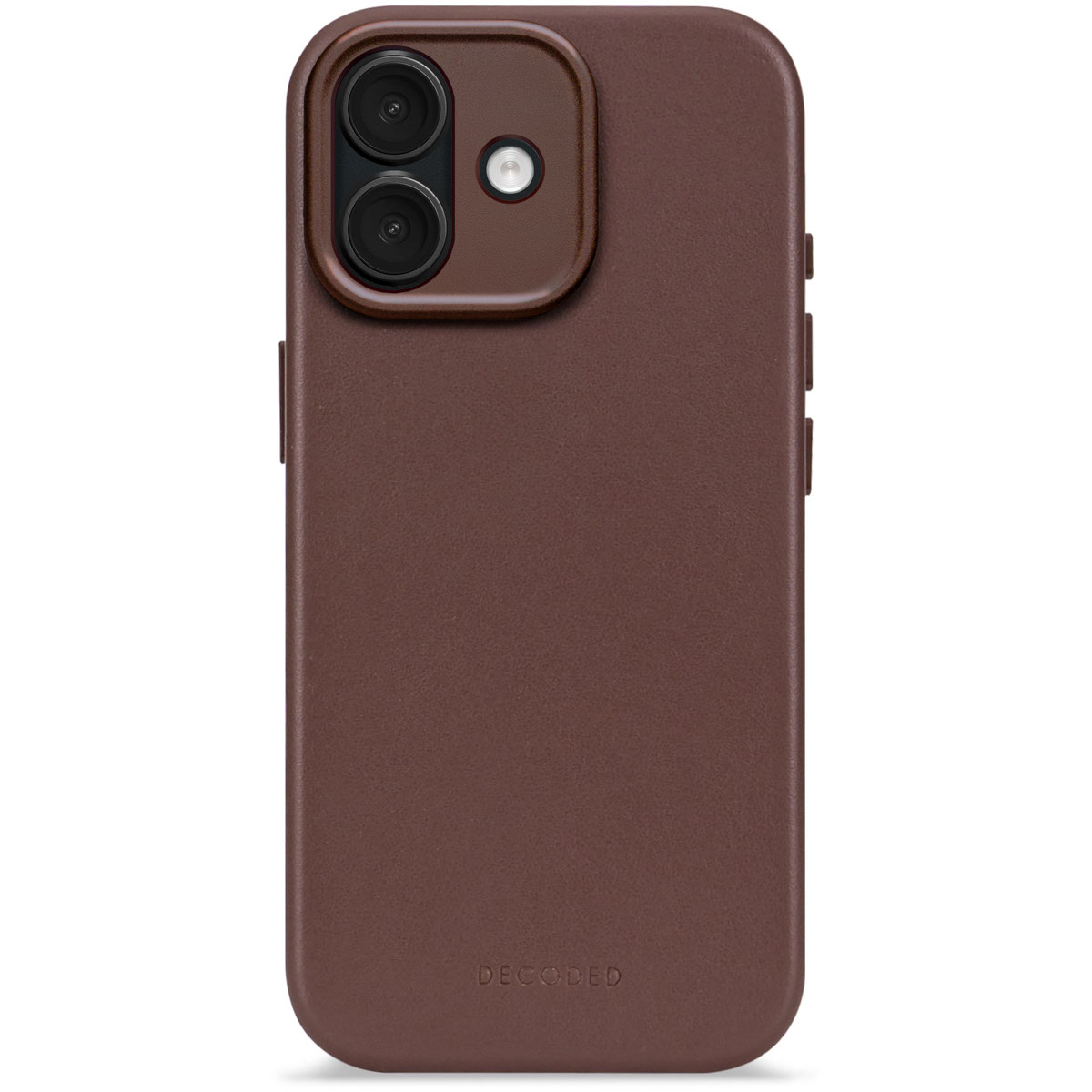 DECODED Leather Backcover w/MagSafe iPhone 17 - Chocolat brown