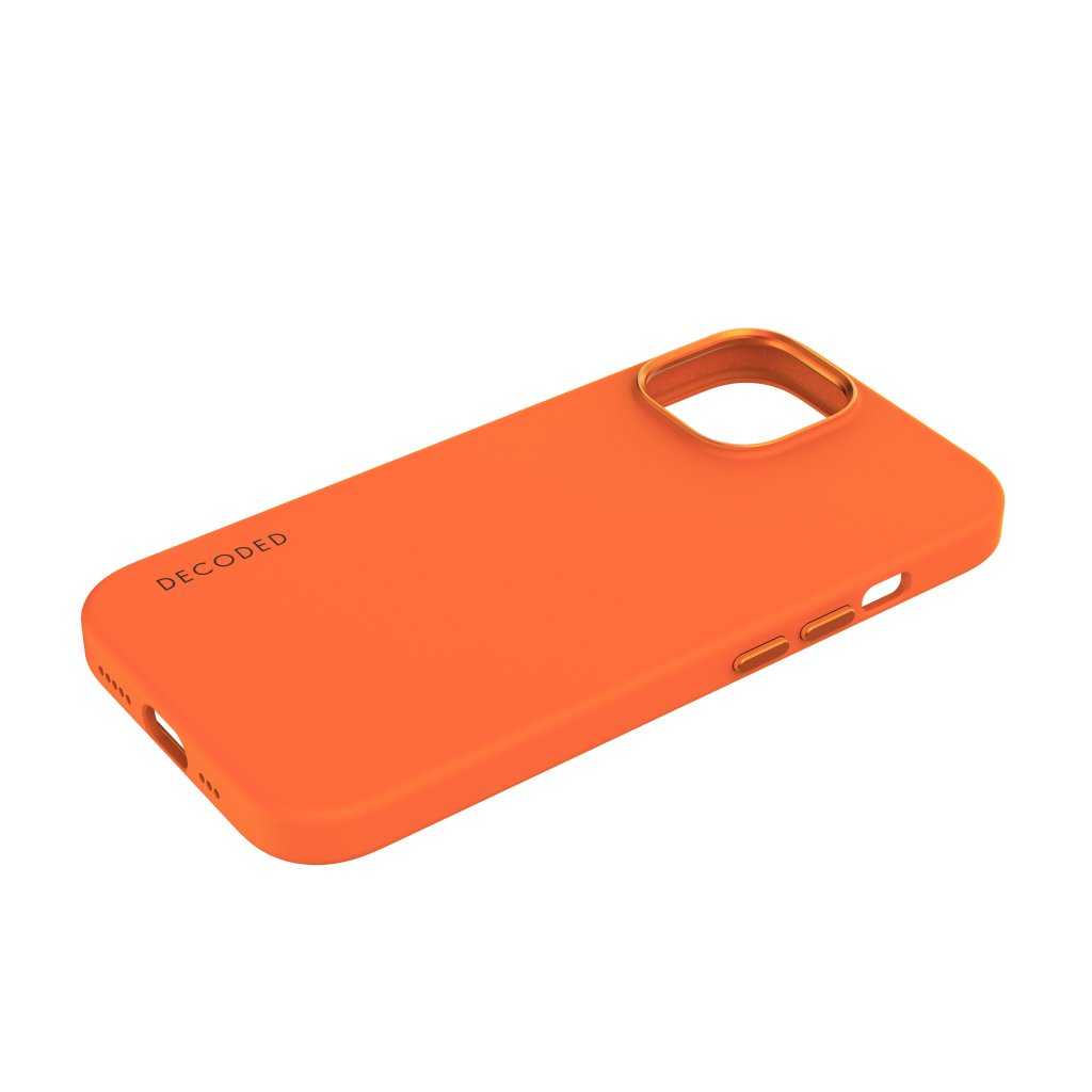 DECODED Silicone Backcover w/MagSafe for iPhone 15 Plus - Apricot Crush