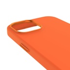 DECODED Silicone Backcover w/MagSafe for iPhone 15 Plus - Apricot Crush