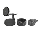 Belkin ULTRACHARGE Pro 3-in-1 Magnetic Wireless Qi2.2 25W Charging Station Charcoal