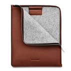 Woolnut Leather Folio iPad Air/ Pro 13" (M2/M3/M4/M5) - Cognac