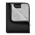 Woolnut Leather Folio iPad Air/ Pro 11" (M2/M3/M4/M5) - Black