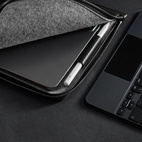 Woolnut Leather Folio iPad Air/ Pro 11" (M2/M3/M4/M5) - Black