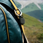 Satechi FindAll Vegan Leather Keychain w/ Apple Find My + Wireless Charging - Black