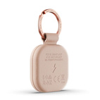 Satechi FindAll Vegan Leather Keychain w/ Apple Find My + Wireless Charging - Desert Rose