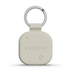 Satechi FindAll Vegan Leather Keychain w/ Apple Find My + Wireless Charging - Sand