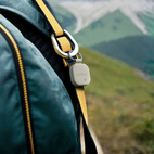 Satechi FindAll Vegan Leather Keychain w/ Apple Find My + Wireless Charging - Sand