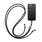 Satechi OntheGo Crossbody Lanyard Strap w/ charging cable - Black