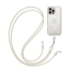 Satechi OntheGo Crossbody Lanyard Strap w/ charging cable - Sand