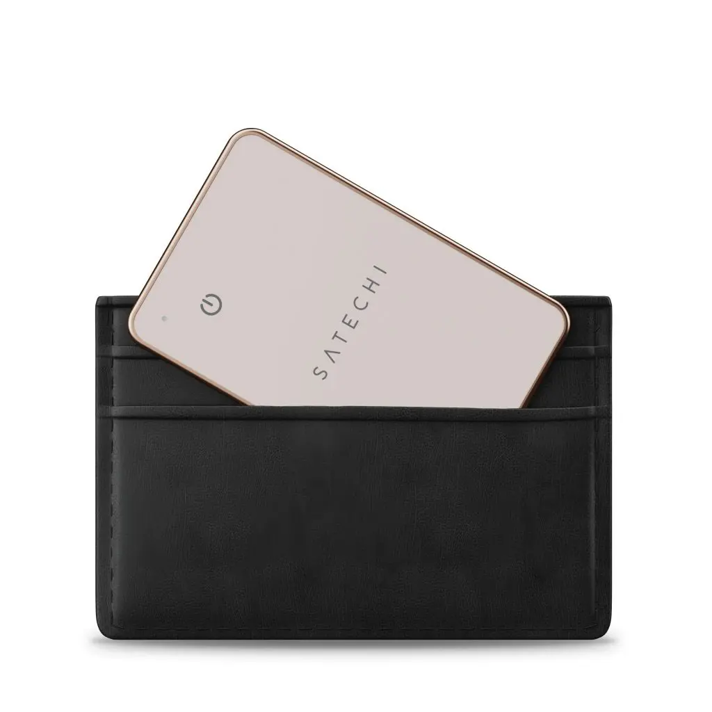 Satechi FindAll Wallet Card w/Apple Find My Tracking + Wireless Charging - Desert Rose