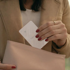 Satechi FindAll Wallet Card w/Apple Find My Tracking + Wireless Charging - Desert Rose