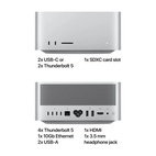 Mac Studio Apple M4 Max 14‑Core CPU & 32‑Core GPU 36GB/512GB/Silver