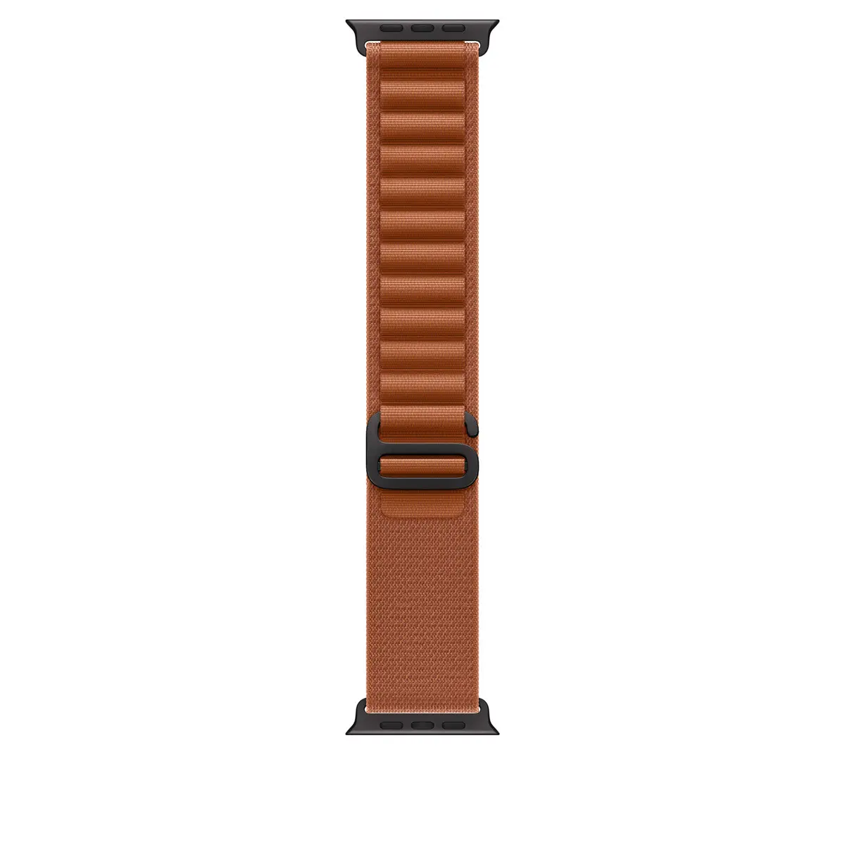 Apple Watch 49mm Alpine Loop Terra Cotta - Medium - Black Titanium