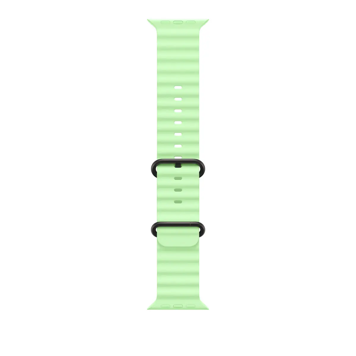 Apple Watch 49mm Ocean Band Neon Green - Black Titanium