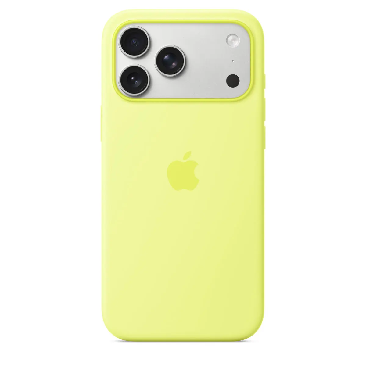 Apple iPhone 17 Pro Max Silicone Case w/ MagSafe – Neon Yellow