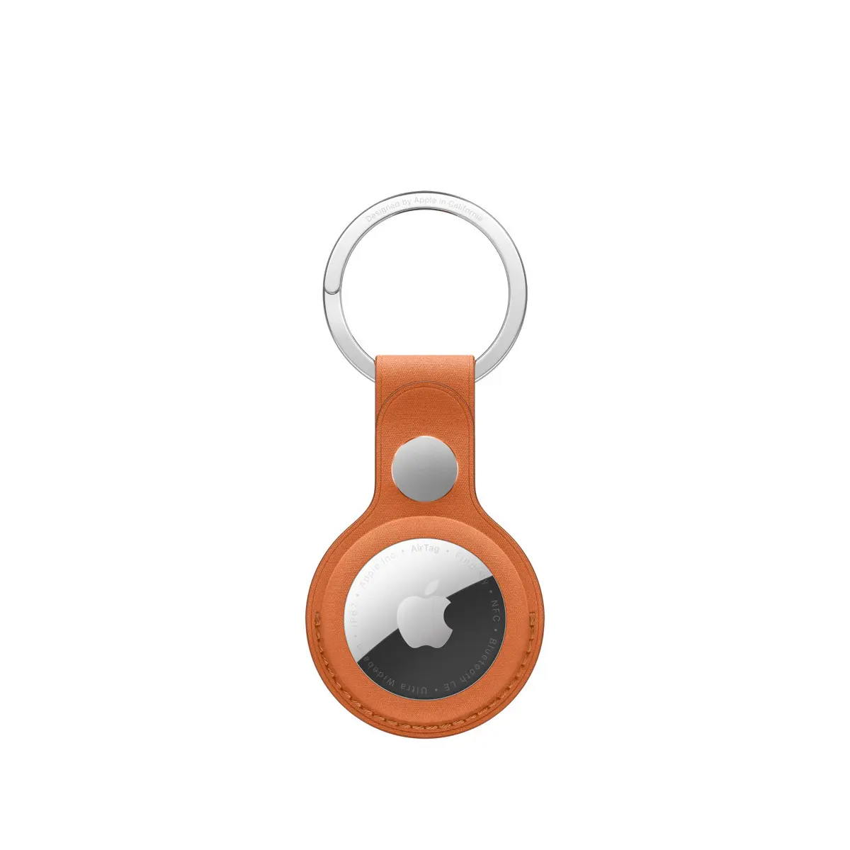 Apple AirTag FineWoven Key Ring - Fox Orange