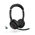 Jabra Evolve2 55 Stereo LINK390C USB-C MS Teams kuulokkeet + mikrofoni Black