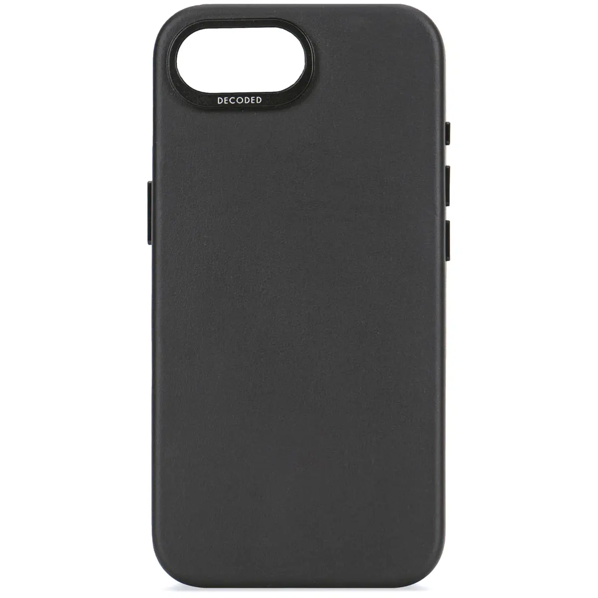 DECODED Leather Backcover w/MagSafe for iPhone 16e - Black