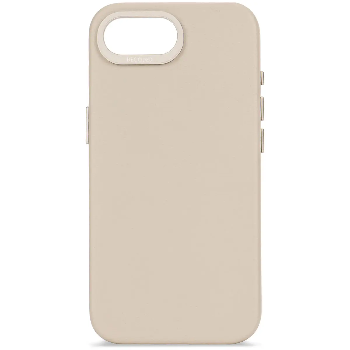 DECODED Leather Backcover w/MagSafe for iPhone 16e - Clay Beige
