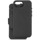 DECODED Leather Detachable Wallet Case w/MagSafe for iPhone 16e - Black