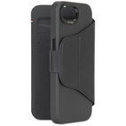 DECODED Leather Detachable Wallet Case w/MagSafe for iPhone 16e - Black