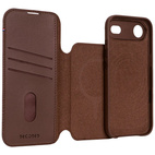 DECODED Leather Detachable Wallet Case w/MagSafe iPhone Air - Chocolat Brown