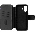 DECODED Leather Detachable Wallet Case w/MagSafe iPhone 17 - Black