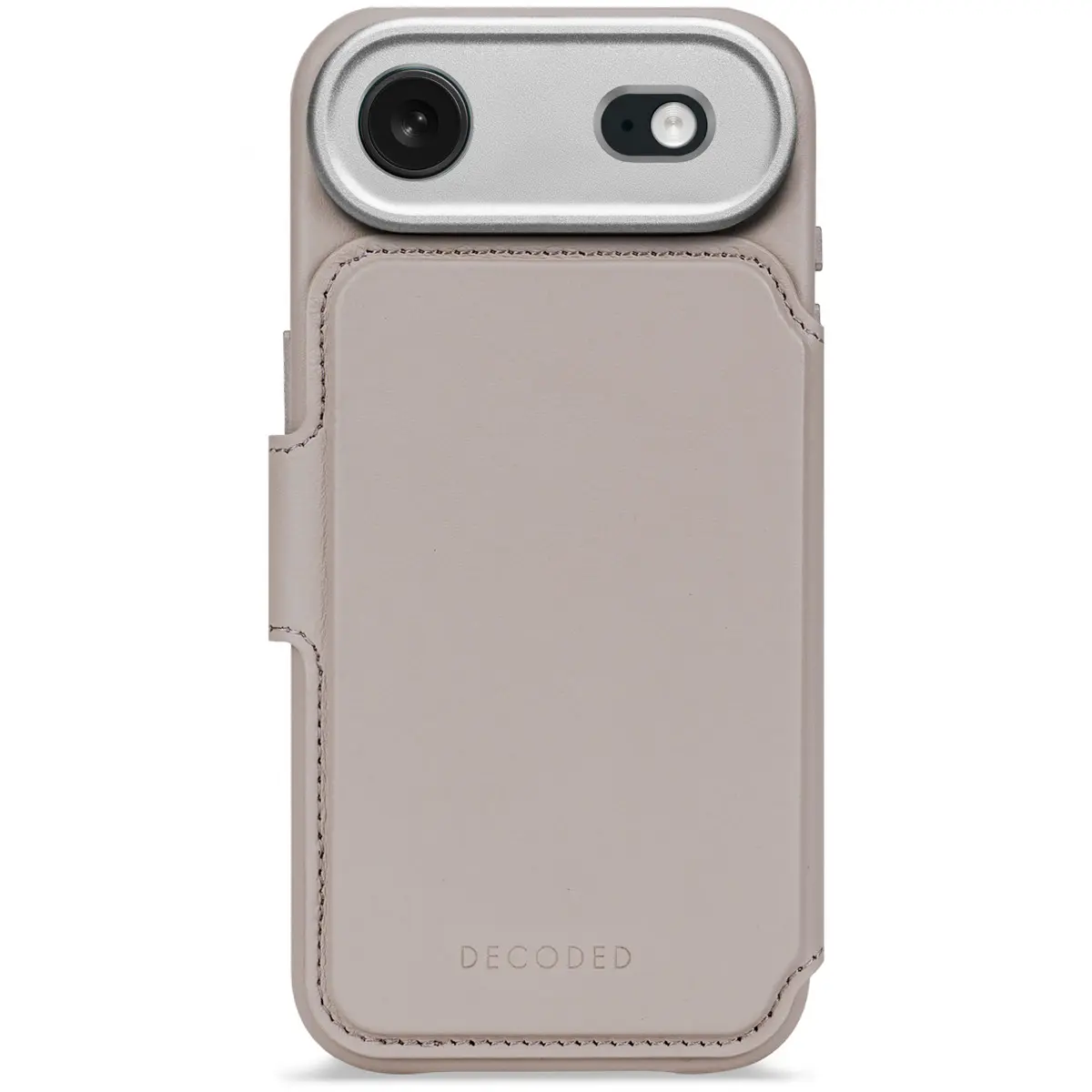 DECODED Leather Detachable Wallet Case w/MagSafe iPhone Air - Solid Clay