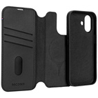 DECODED Leather Detachable Wallet Case w/MagSafe iPhone 17 - Black