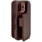 DECODED Leather Detachable Wallet Case w/MagSafe iPhone 17 - Chocolat Brown