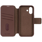 DECODED Leather Detachable Wallet Case w/MagSafe iPhone 17 - Chocolat Brown